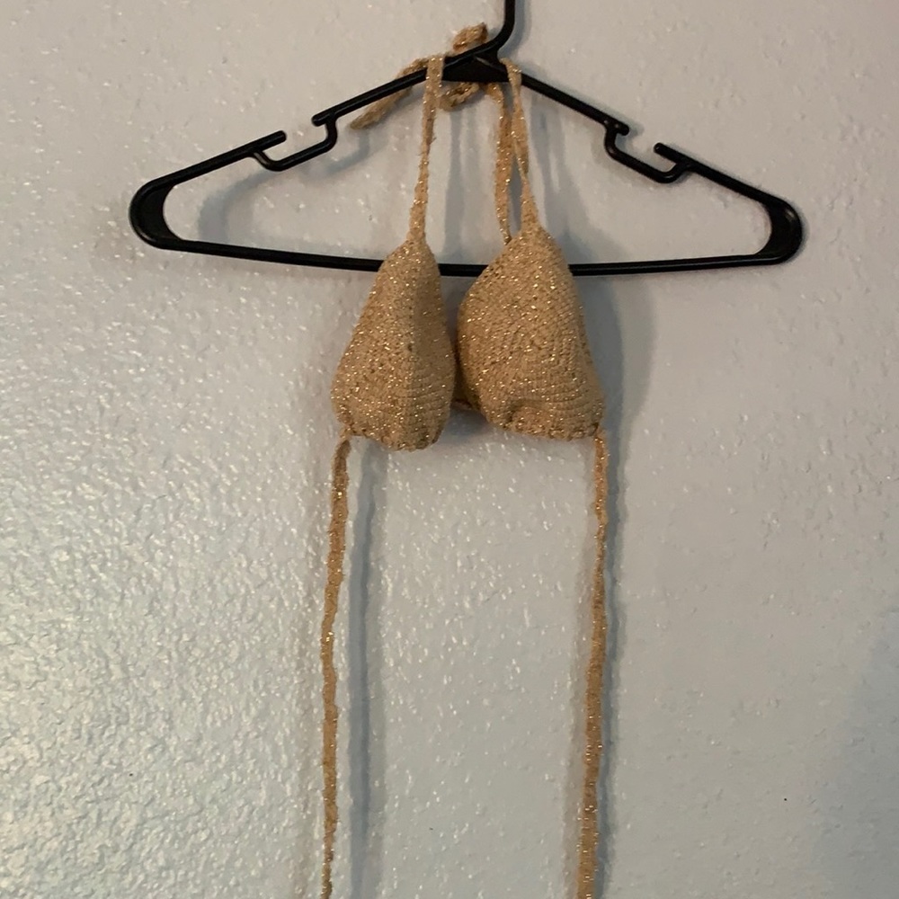 Triangle crochet top